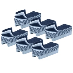 Charles Leonard Peel Away Layers Whiteboard Erasers, 2" x 5", Black/White/Gray, Pack Of 6 Erasers
