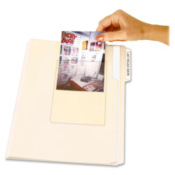 C-Line Memory Book Scrapbook Photo Holders - Clear, Peel & Stick, 4 x 6, 10/PK, 70346