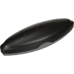 Quartet® Magnetic 2-in-1 Eraser, 6 1/2" x 2" x 1 3/8", Black - 2" Width x 6.50" Length - Magnetic, Comfortable Grip - Black - Felt, Foam - 1 / Each
