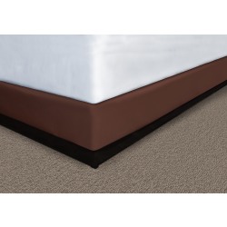 Mattress Safe Designer Décor, Contour Wrap for Box Spring, Shantung Espresso Brown, Hotel King, 9" Drop, Case of 12 Wraps