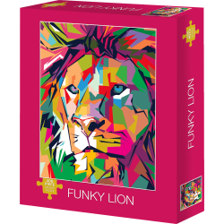 Willow Creek Press 500-Piece Puzzle, Funky Lion