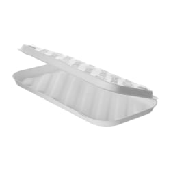 Eco-Products Vanguard Sugarcane Flatbread Pizza Clamshells, 1-1/4"H x 13"W x 7"D, White, Pack Of 200 Clamshells