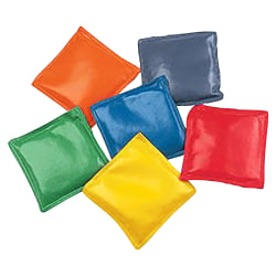 Champion Sports 4" Rainbow Bean Bags - 12 / Set - Assorted, Red, Yellow, Green, Orange