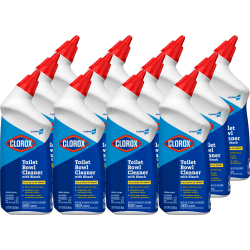 CloroxPro Toilet Bowl Cleaner with Bleach, Fresh Scent, 24 Fluid Ounces, Pack of 9
