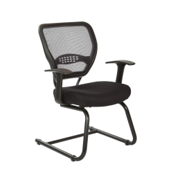 Office Star™ Space 55 Series Professional AirGrid® Back Visitors Chair, Black