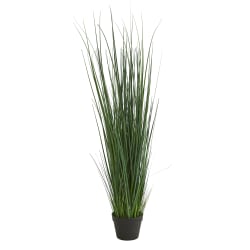 Nearly Natural Grass 48"H Artificial Plant With Pot, 48"H x 7-1/2"W x 7-1/2"D, Green