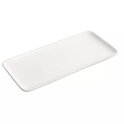 Our Table Landon Rectangle Stoneware Serving Tray, 13", Sea Salt