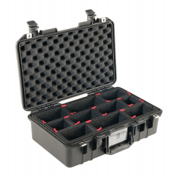 Pelican™ Air Protector™ Case With TrekPak™ Divider System, 6 1/8"H x 19 3/16"W x 12 4/5"D, Black