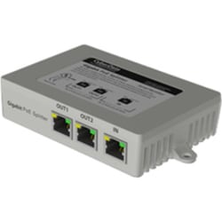 CyberData 2-Port PoE Gigabit Switch - 2 Ports - Gigabit Ethernet - 10/100/1000Base-T - 2 Layer Supported - Twisted Pair - PoE Ports - Desktop - 2 Year Limited Warranty