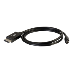 C2G 3ft 4K Mini DisplayPort to DisplayPort Cable - 4K 30Hz - Black - M/M - DisplayPort cable - DisplayPort (M) to Mini DisplayPort (M) - 3 ft - black