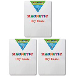 Flipside Magnetic Dry-Erase Boards, 12" x 9", White, Pack Of 3 Boards