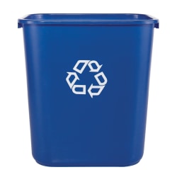 Rubbermaid® Desk-Side Container, 7-Gallons, Blue