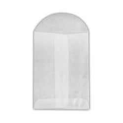 LUX Open-End Envelopes, 3" x 4 1/2", Flap Closure, Glassine, Pack Of 1,000