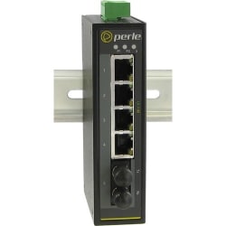 Perle IDS-105F-M2ST2-XT - Industrial Ethernet Switch - 5 Ports - 10/100Base-TX, 100Base-FX - 2 Layer Supported - Rail-mountable, Wall Mountable, Panel-mountable - 5 Year Limited Warranty