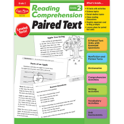Evan-Moor Educational Publishers Reading Comprehension: Paired Text, Grade 2