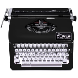 The Oliver Typewriter Company Timeless Manual Typewriter, OTTE-1633, Black