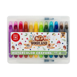 Do-A-Dot Art! Watercolor Crayons, Woodlands, Pack Of 12