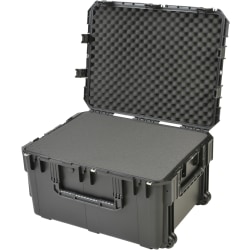 SKB Cases iSeries Pro Audio Utility Case With Cubed Foam, Oversized Handles And Wide-Set Double Wheels, 29"H x 22"W x 16"D, Black