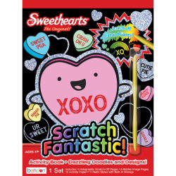 Bendon Scratch Fantastic Activity Pad, Sweethearts