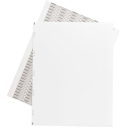 Tabbies® Permanent Transcription Label Sheets, Unruled, 59533, White, Box Of 100