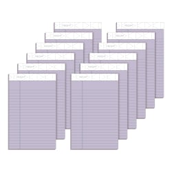 TOPS™ Prism+™ Color Writing Pads, 5" x 8", 100% Recycled, Legal Ruled, 25 Sheets, Orchid, Pack Of 12 Pads