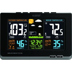 La Crosse Technology Wireless Color Weather Station - LCD - Weather Forecaster200 ft - Desktop