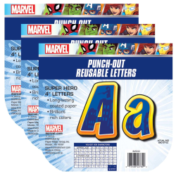 Eureka Deco Letters, Marvel Super Hero Adventure, 223 Per Pack, Set Of 3 Packs
