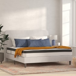 Flash Furniture Capri Hybrid Mattress, King Size, 10"H x 75-1/2"W x 81"D, White
