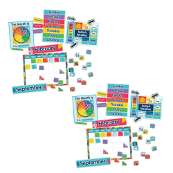 Carson-Dellosa Education One World Calendar 134-Piece Bulletin Board Sets, Pack Of 2 Sets