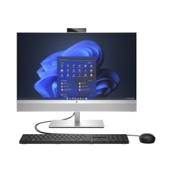 HP EliteOne 870 G9 All-in-One Desktop PC, 27" Screen, Intel® Core™ i5, 16GB Memory, 512GB Solid State Drive, Windows® 11 Pro, WiFi 6