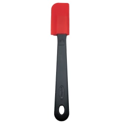Starfrit® Small Silicone Spatula, 3" x 7/16" x 10-7/16", Red/Gray