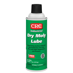 CRC Dry Moly Lubricant Aerosol Spray, 16 Oz, Pack Of 12 Cans
