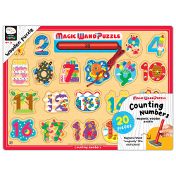 Bendon, Inc. Magic Wand™ Wooden Magnetic Puzzle, 11-1/2" x 15-3/4", Numbers