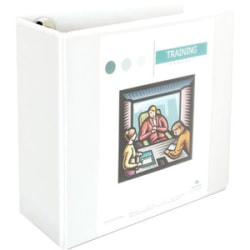 Universal Ring Binder, 5" Ring, 8 1/2" x 11", White, Heavyweight