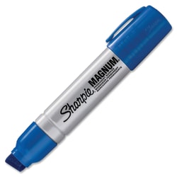 Sharpie® Magnum® Permanent Marker, Chisel Tip, Blue Ink