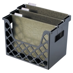 Office Depot® Brand Desktop Storage File Organizer, Letter/Legal Size, 30% Recycled, Black