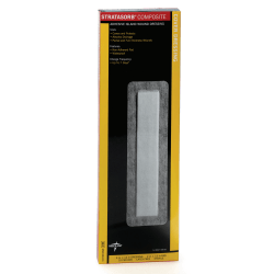 Medline Stratasorb Composite Island Dressings, 4" x 14", White, Box Of 10