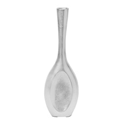 Anji Mountain Small Vase, 8"H x 2-5/8"W x 1-1/2"D, Silver