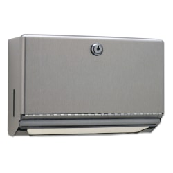 Bobrick ClassicSeries® Surface-Mounted Paper Towel Dispenser, 10.75 x 4 x 7.06, Stainless Steel, B26212