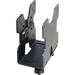 Ergotron - Mini PC mount - pole mountable, under-desk mountable, wall track mountable, VESA bracket mountable - black - for Ergotron NX; LX Dual Side-by-Side Arm