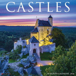 2026 Willow Creek Press Art & Design Monthly Wall Calendar, 12" x 12", Castles, January To December, 50569