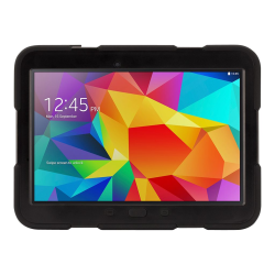 Griffin Survivor - Protective case for tablet - silicone, polycarbonate - black - 10.1" - for Samsung Galaxy Tab 4 (10.1 in)