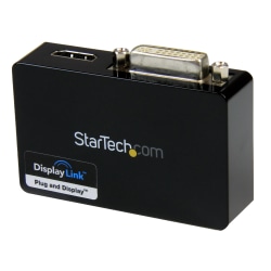 StarTech.com USB 3.0 To HDMI and DVI Dual Monitor External Video Card Adapter