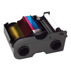 Fargo - YMCKO - print ribbon cassette with cleaning roller - for Fargo DTC400, DTC400e; DTC 1000, 400; Persona C30e