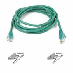 Belkin Cat5e Patch Cable - RJ-45 Male Network - RJ-45 Male Network - 10ft - Green, A3L79110GRNS