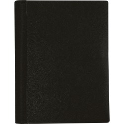 Office Depot® Brand Stellar Notebook With Spine Cover, 6" x 9-1/2", 3 Subject, College Ruled, 120 Sheets, Black