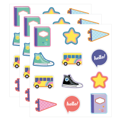 Carson Dellosa Education Cut-Outs, We Stick Together Hello School, 36 Cut-Outs Per Pack, Bundle Of 3 Packs