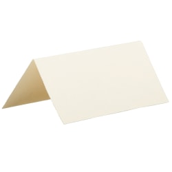 JAM Paper® Printable Place Cards, 3 3/8" x 1 3/8", Ivory, 6 Cards Per Sheet, Pack Of 2 Sheets