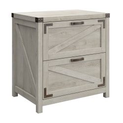 Kathy Ireland Home by Bush® Furniture Cottage Grove 2 Drawer Lateral File Cabinet, Cottage White, Standard Delivery