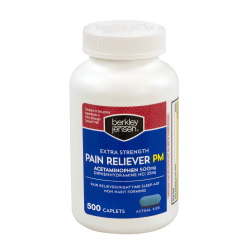Berkley & Jensen Extra-Strength Pain Reliever PM, Pack Of 500
